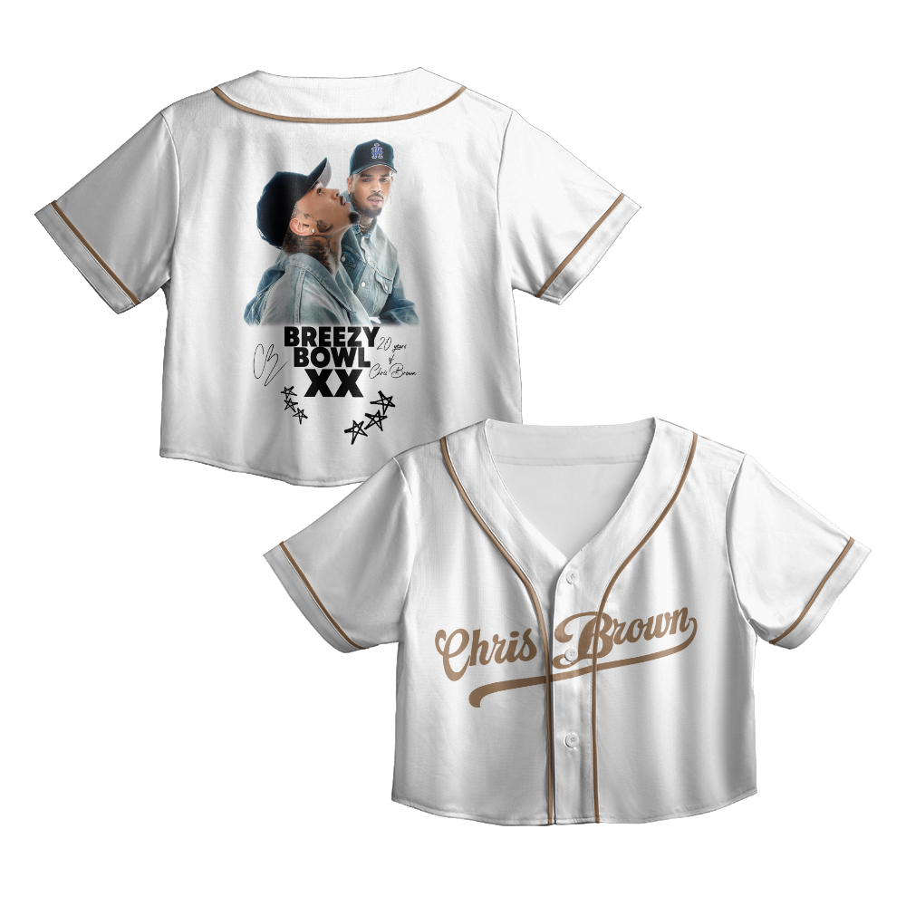 Chris Brown Breezy Bowl Croptop Jersey, Chris Brown Breezy Bowl XX 2025 Jersey
