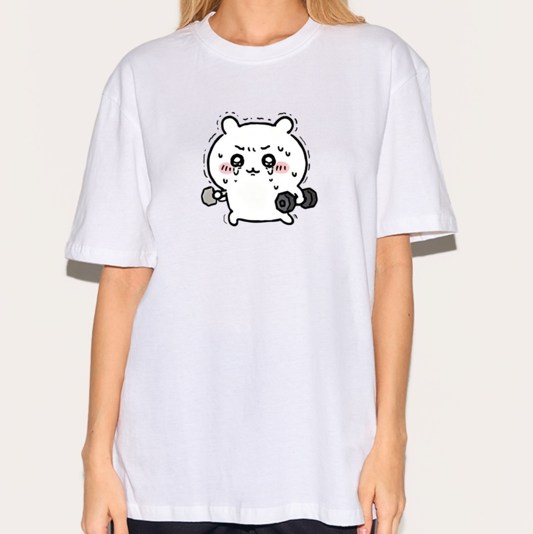 Funny Crying Gym Chiikawa Shirt, Cute Japanese Anime Manga Inspired Shirt