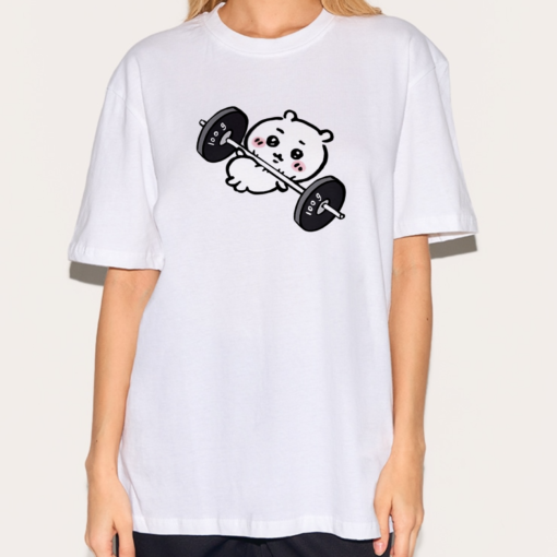 Funny Gym Chiikawa Shirt, Cute Japanese Anime Manga Inspired Shirt
