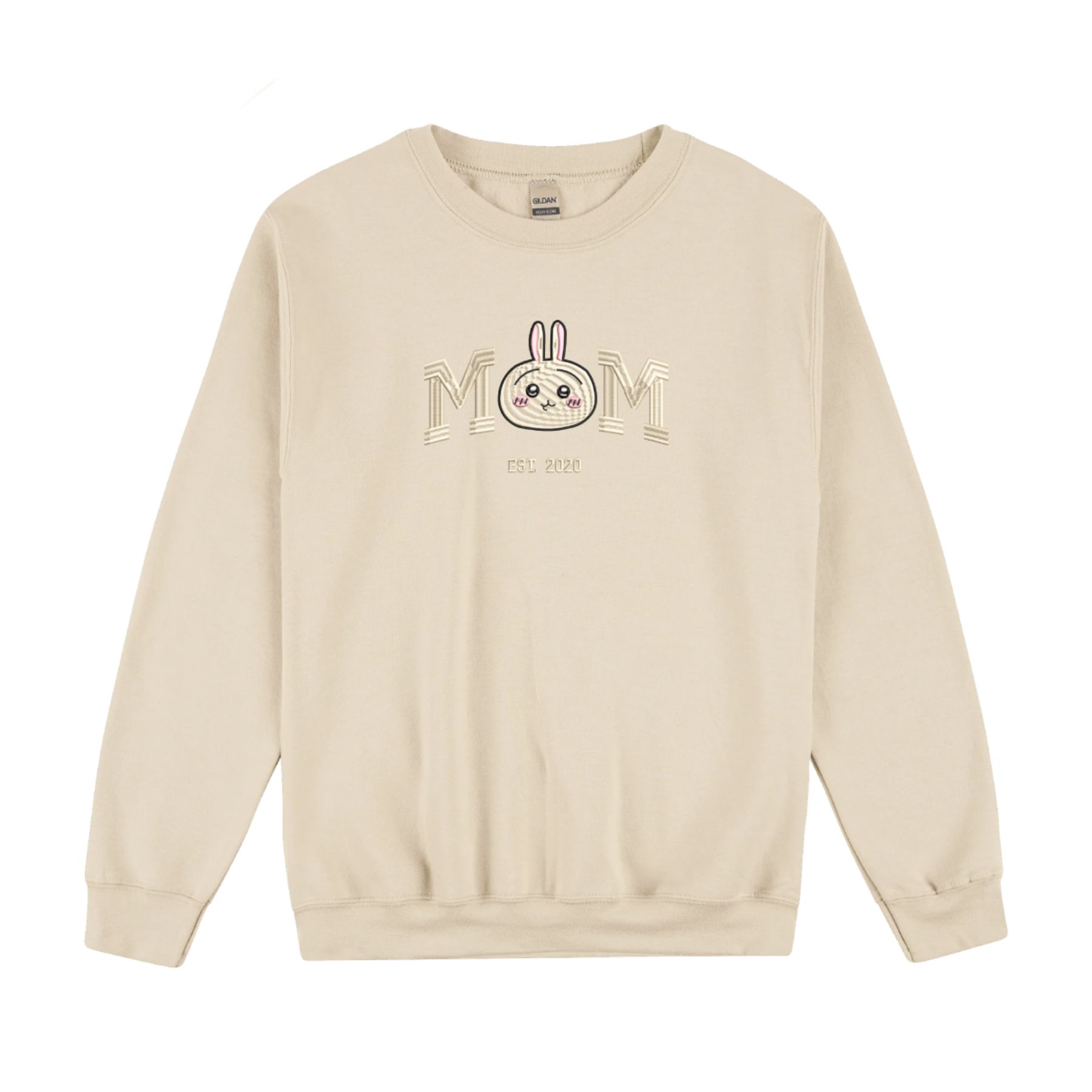 Custom Embroidered Usagi Shirt, Cute Gift for Mothers' Day