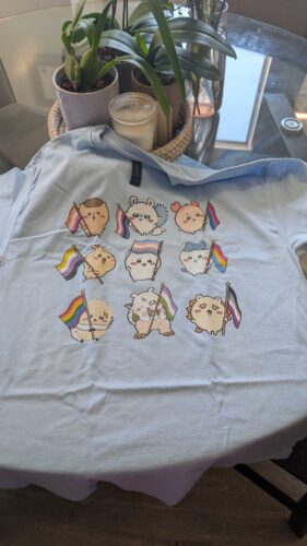 Pride Flags Chiikawa Usagi Hachiware Momonga Shirt photo review