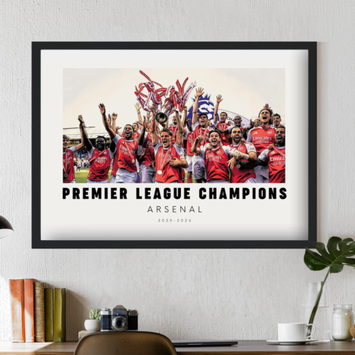 Arsenal Premier League Champions 2025 - 2026 Art Print (No Frame)