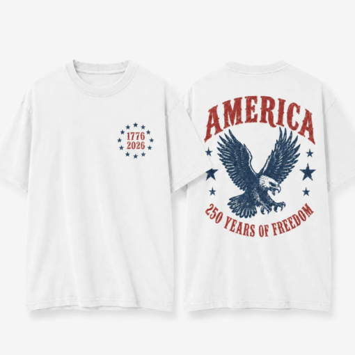 Double-sided 4th July America Shirt