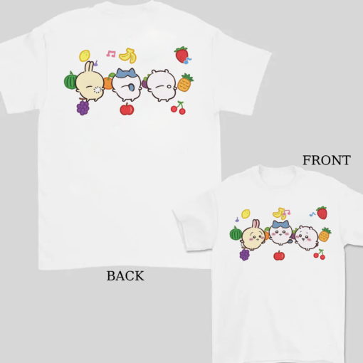 Double-sided Fruit Chiikawa Shirt for summer