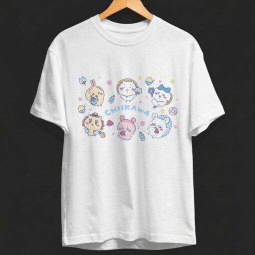 Chiikawa Hachiware Usagi Momonga Kurimanju Shisa Rakko Shirt