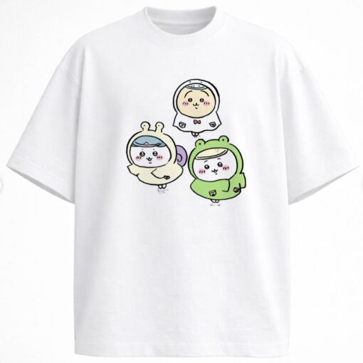 Chiikawa Hachiware Usagi Wearing Raincoat Shirt